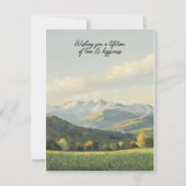 Wensend u een leven lang liefde en geluk  feestdagenkaart (Voorkant)