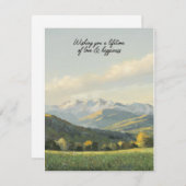 Wensend u een leven lang liefde en geluk  feestdagenkaart (Voorkant / Achterkant)