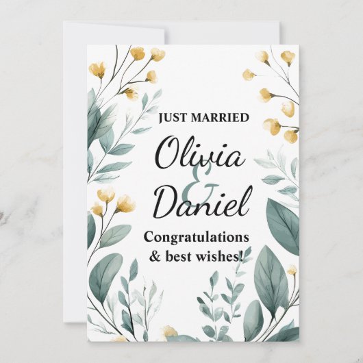 Wensend u een leven lang liefde en geluk kaart (Voorkant)