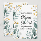 Wensend u een leven lang liefde en geluk kaart (Voorkant / Achterkant)