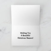 Wensend u een Mooi Seizoen van Kerstmis Feestdagen Kaart (Binnen)
