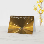 Wensend u een veilige reis. Kaart (Gele Bloem)