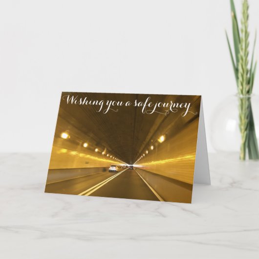 Wensend u een veilige reis. Kaart (Voorkant)