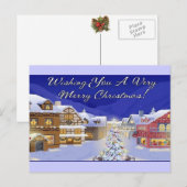 Wensend u een Vrolijk Briefkaart van Kerstmis (Voorkant / Achterkant)