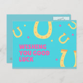 Wensend u goed gelukbriefkaart briefkaart (Voorkant / Achterkant)