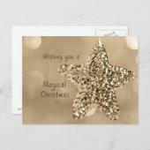 Wensend u Magische Kerstmis Feestdagenkaart (Voorkant / Achterkant)