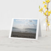 Wensend u Oceanen van Liefde Kaart (Gele Bloem)