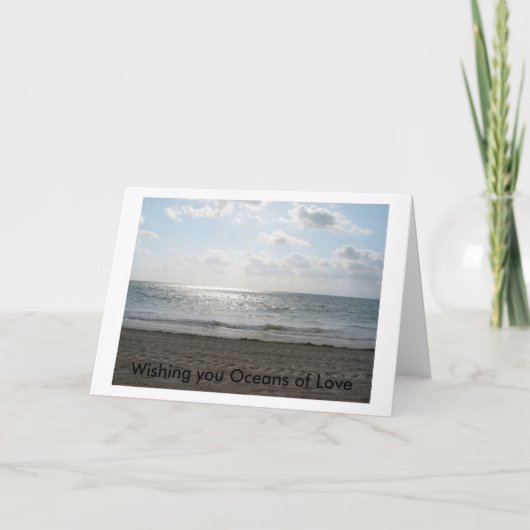 Wensend u Oceanen van Liefde Kaart (Voorkant)