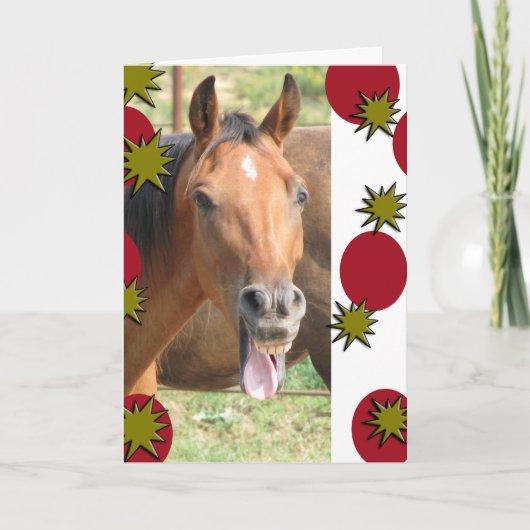 Wensend u veel lach! feestdagen kaart (Voorkant)