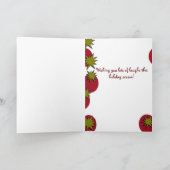 Wensend u veel lach! feestdagen kaart (Binnen)