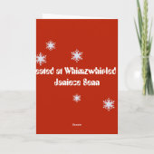 Wensend u Vrede Feestdagen Kaart (Achterkant)