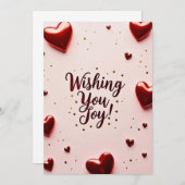 wensend u Vreugde  Kaart (Voorkant / Achterkant)