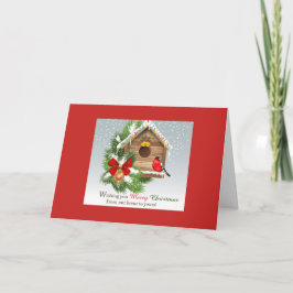 Wensend u Vrolijke Kerstmis! Feestdagen Kaart