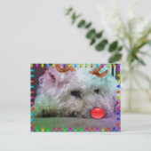 WENSEND U VROLIJKE KERSTMIS FEESTDAGENKAART (Staand voorkant)