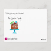 Wensend u zeer zoete Kerstmis Briefkaart (Achterkant)