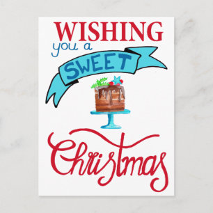 Wensend u zeer zoete Kerstmis Briefkaart