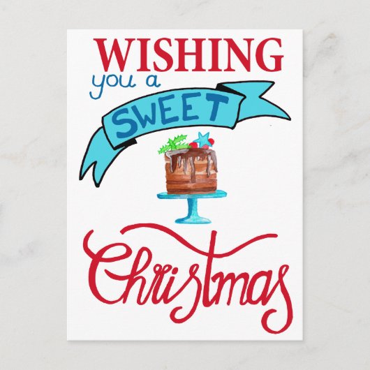 Wensend u zeer zoete Kerstmis Briefkaart (Voorkant)