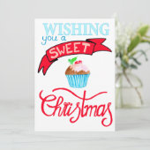 Wensend u zeer zoete Kerstmis! Kaart (Staand voorkant)