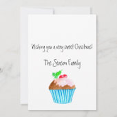 Wensend u zeer zoete Kerstmis! Kaart (Achterkant)