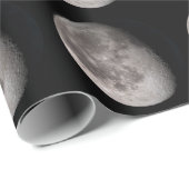 Wensende reuzenmaanfase NASA-afbeeldingen Cadeaupapier (Rol Hoek)