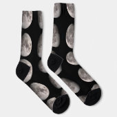 Wensende reuzenmaanfase NASA-afbeeldingen Sokken (Rechts)