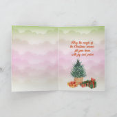 Wensende u Joy en Cheer Christmas Holiday Kaart (Binnen)