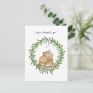 Wenskaart (10,8 x 14,2 cm) - Fijne Feestdagen Briefkaart