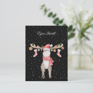 Wenskaart (10,8 x 14,2 cm) - Fijne Kerst Briefkaart