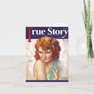 Wenskaart 1932 van echt verhaal kaart