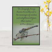 Wenskaart 1, Spatie van het Citaat van de libel Kaart (Gele Bloem)