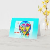 Wenskaart 4 ziet binnen eruit kaart (Gele Bloem)