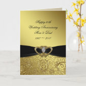 Wenskaart 50-jarig huwelijksjubileum kaart (Gele Bloem)