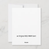 Wenskaart, 50e Jubileum Kaart - FUNNY CARD (Achterkant)