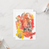 Wenskaart aan het einde van de zomer kaart (Voorkant / Achterkant in situ)