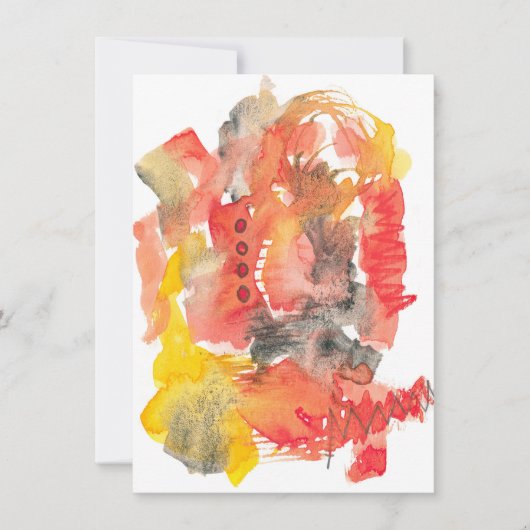 Wenskaart aan het einde van de zomer kaart (Voorkant)