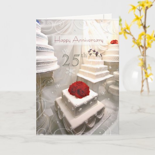 Wenskaart aangepast Jubileum Kaart (Gele Bloem)