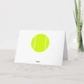 Wenskaart Aangepaste naam/tekst Tennis Ball Player Kaart (Achterkant)