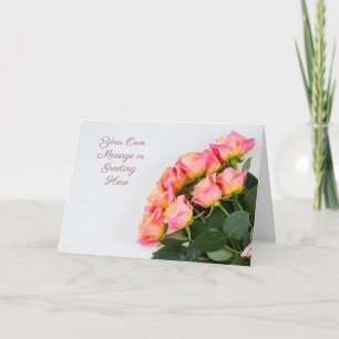 Wenskaart aangepaste Rozen Kaart