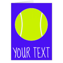 Wenskaart Aangepaste tekst en kleurentennis