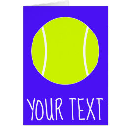 Wenskaart Aangepaste tekst en kleurentennis