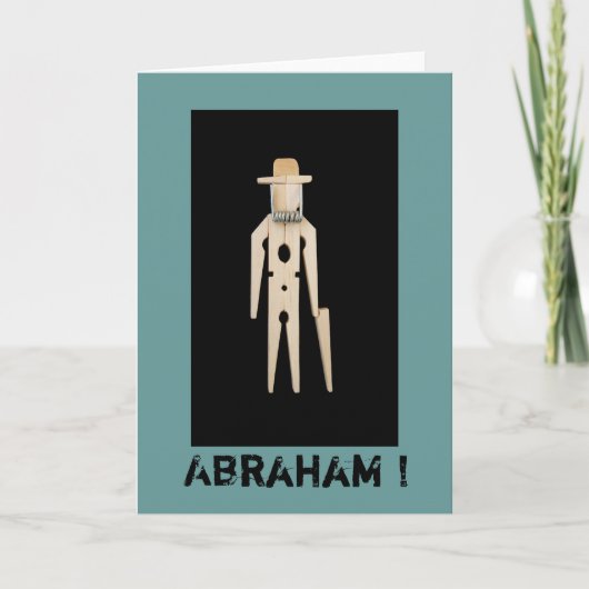 Wenskaart Abraham 50 jaar Kaart (Voorkant)