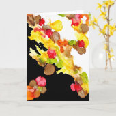 wenskaart "Abstracte Bouquet" Kaart (Gele Bloem)