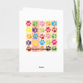 Wenskaart Afdrukken verven Kaart (Achterkant)