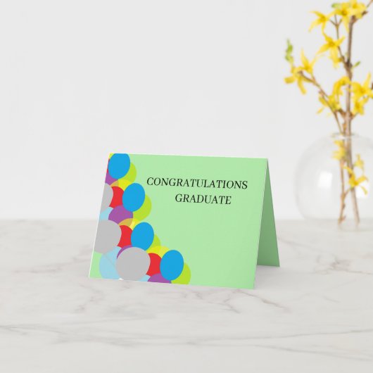 Wenskaart; Afstuderen Kaart (Gele Bloem)