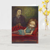 Wenskaart "Alice en Lewis" Kaart (Gele Bloem)