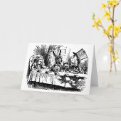 Wenskaart Alice in Wonderland Kaart (Gele Bloem)