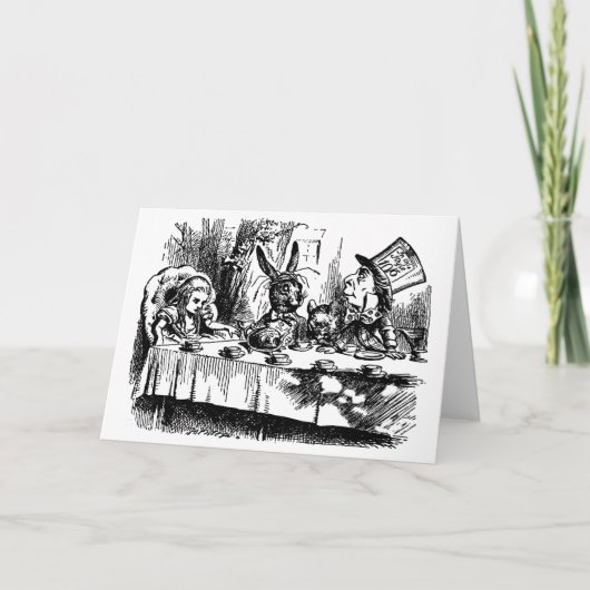 Wenskaart Alice in Wonderland Kaart (Voorkant)