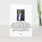 Wenskaart: Als ik oud word, zal ik paarse draag wo Kaart (Achterkant)