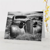 Wenskaart - Amerikaanse zwarte en witte foto Kaart (Gele Bloem)