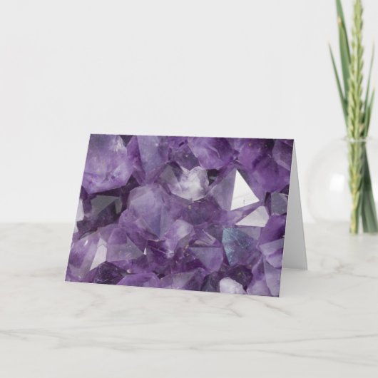 Wenskaart Amethyst Geode Kaart (Voorkant)